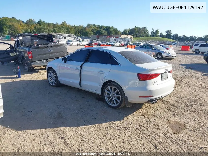 WAUCJGFF0F1129192 2015 Audi A3 2.0 Tdi Premium