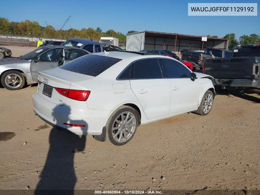 WAUCJGFF0F1129192 2015 Audi A3 2.0 Tdi Premium