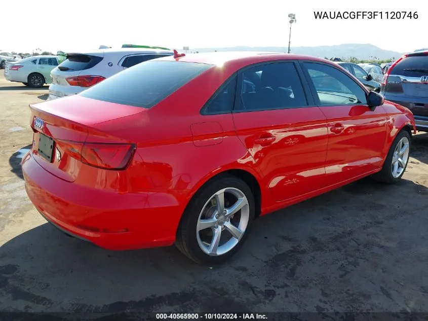 2015 Audi A3 1.8T Premium VIN: WAUACGFF3F1120746 Lot: 40565900