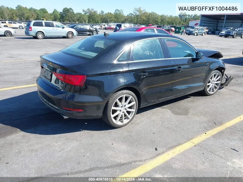 2015 Audi A3 2.0T Premium VIN: WAUBFGFFXF1004486 Lot: 40578810