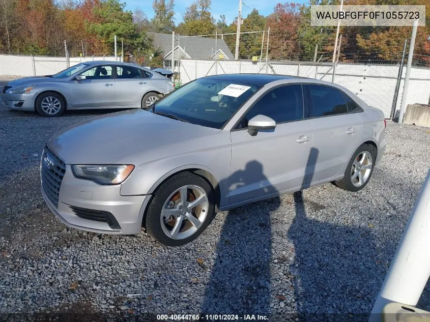 2015 Audi A3 2.0T Premium VIN: WAUBFGFF0F1055723 Lot: 40644765