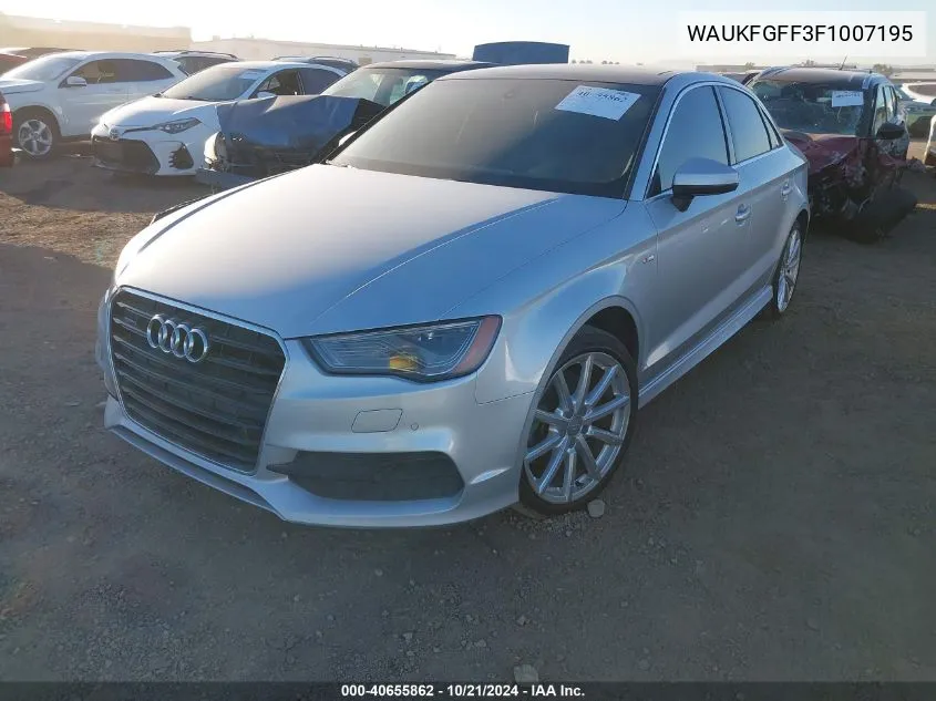 2015 Audi A3 2.0T Prestige VIN: WAUKFGFF3F1007195 Lot: 40655862