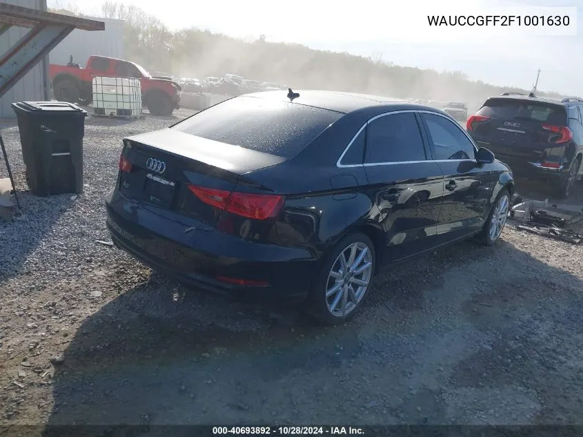 WAUCCGFF2F1001630 2015 Audi A3 1.8T Premium