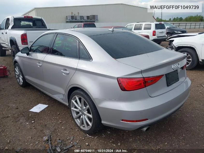 2015 Audi A3 2.0T Premium VIN: WAUEFGFF0F1049739 Lot: 40704611