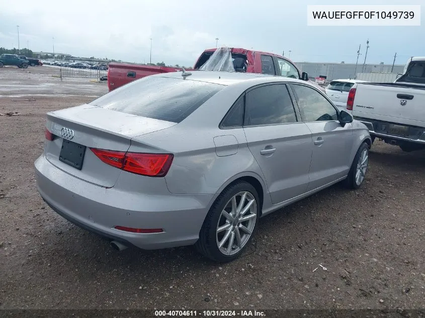 2015 Audi A3 2.0T Premium VIN: WAUEFGFF0F1049739 Lot: 40704611