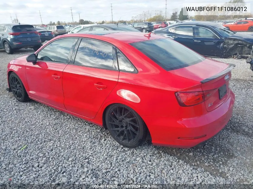 2015 Audi A3 2.0T Premium VIN: WAUBFGFF1F1086012 Lot: 40742620