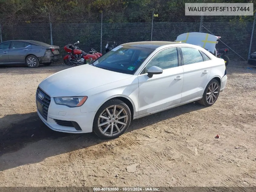 2015 Audi A3 2.0T Premium VIN: WAUEFGFF5F1137444 Lot: 40753050