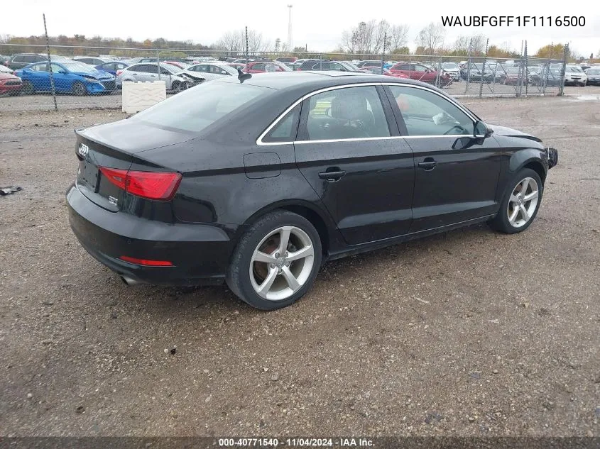 2015 Audi A3 2.0T Premium VIN: WAUBFGFF1F1116500 Lot: 40771540