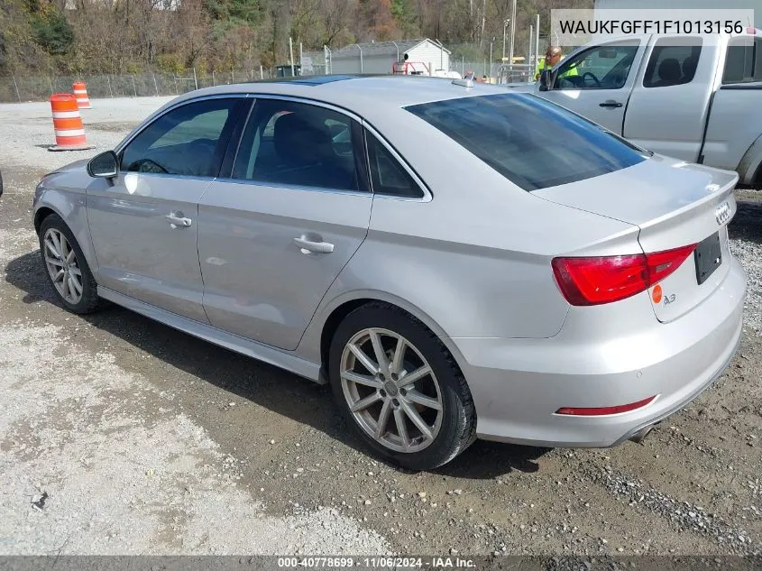 2015 Audi A3 2.0T Premium VIN: WAUKFGFF1F1013156 Lot: 40778699