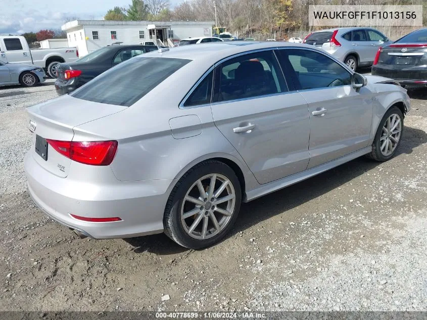 2015 Audi A3 2.0T Premium VIN: WAUKFGFF1F1013156 Lot: 40778699