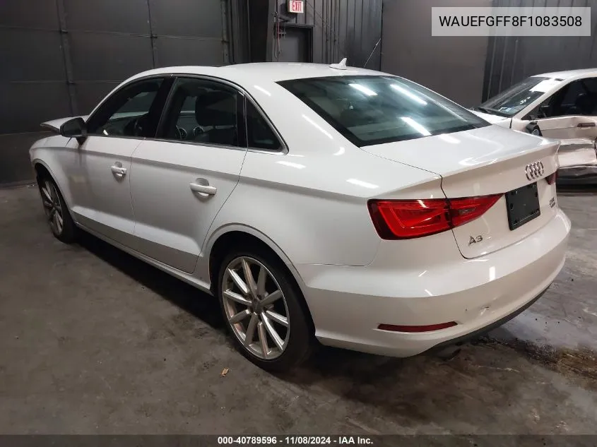 2015 Audi A3 2.0T Premium VIN: WAUEFGFF8F1083508 Lot: 40789596