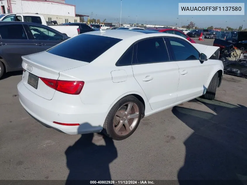 WAUACGFF3F1137580 2015 Audi A3 1.8T Premium