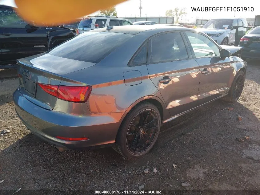 2015 Audi A3 2.0T Premium VIN: WAUBFGFF1F1051910 Lot: 40808176