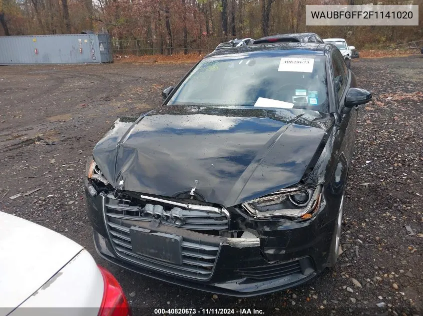 2015 Audi A3 2.0T Premium VIN: WAUBFGFF2F1141020 Lot: 40820673