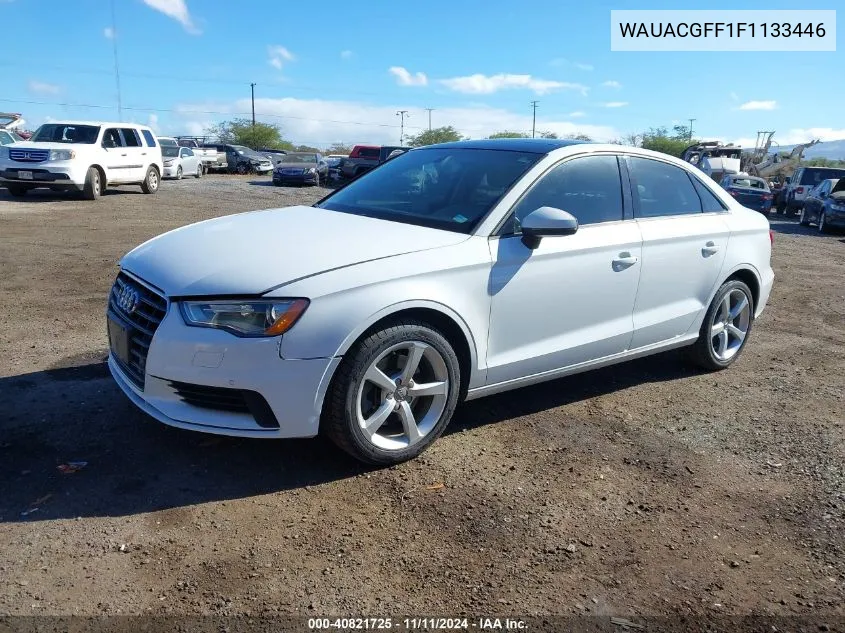 2015 Audi A3 1.8T Premium VIN: WAUACGFF1F1133446 Lot: 40821725