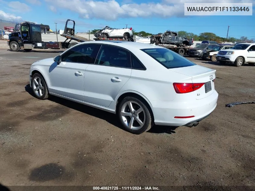 2015 Audi A3 1.8T Premium VIN: WAUACGFF1F1133446 Lot: 40821725