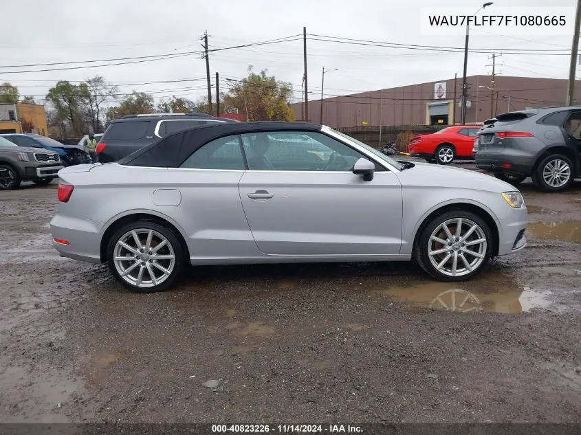 2015 Audi A3 2.0T Premium VIN: WAU7FLFF7F1080665 Lot: 40823226