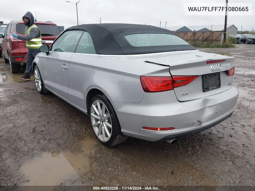 2015 Audi A3 2.0T Premium VIN: WAU7FLFF7F1080665 Lot: 40823226