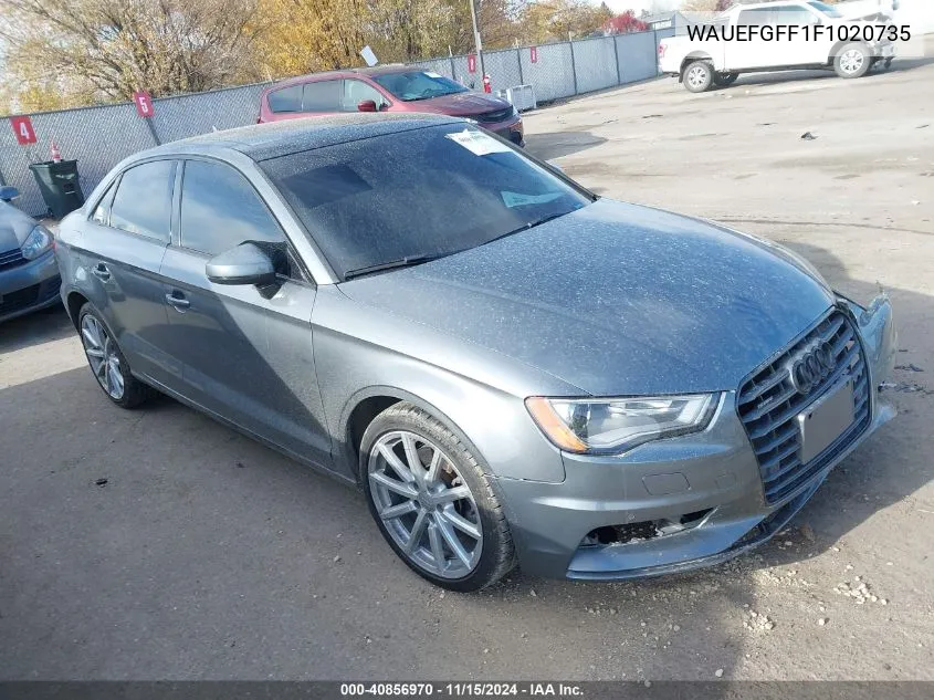 2015 Audi A3 2.0T Premium VIN: WAUEFGFF1F1020735 Lot: 40856970