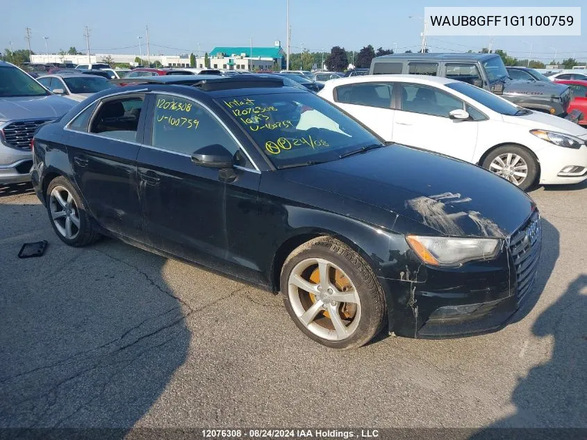 WAUB8GFF1G1100759 2016 Audi A3