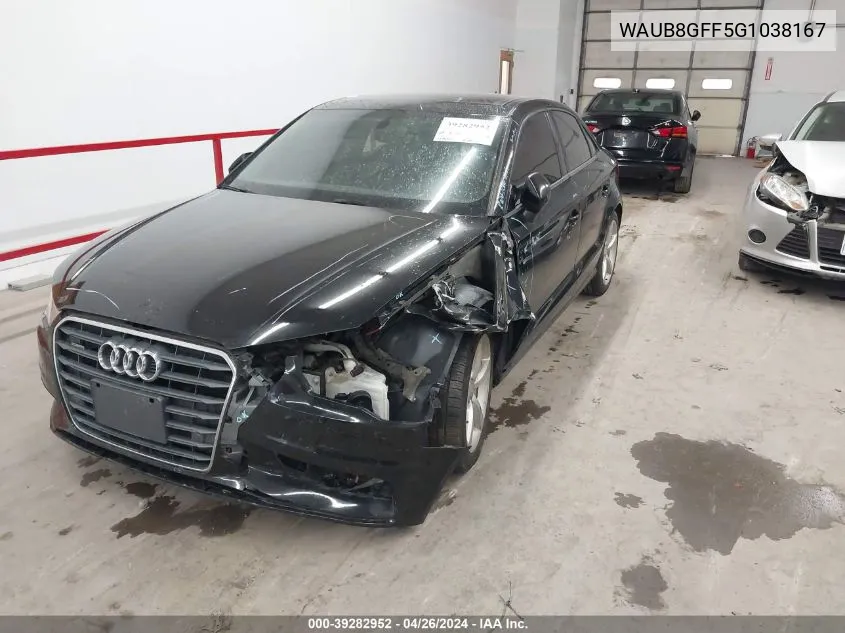 2016 Audi A3 2.0T Premium VIN: WAUB8GFF5G1038167 Lot: 39282952