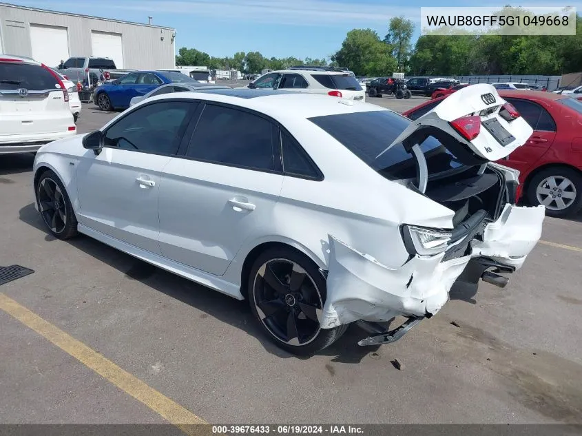 WAUB8GFF5G1049668 2016 Audi A3 2.0T Premium