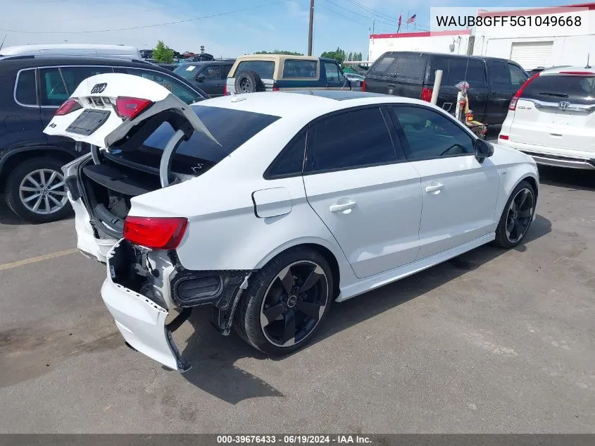 WAUB8GFF5G1049668 2016 Audi A3 2.0T Premium