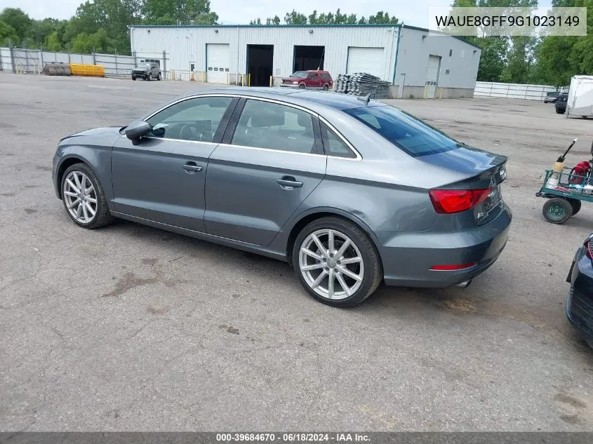 2016 Audi A3 2.0T Premium VIN: WAUE8GFF9G1023149 Lot: 39684670