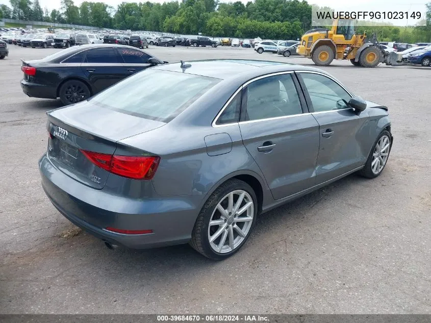 2016 Audi A3 2.0T Premium VIN: WAUE8GFF9G1023149 Lot: 39684670