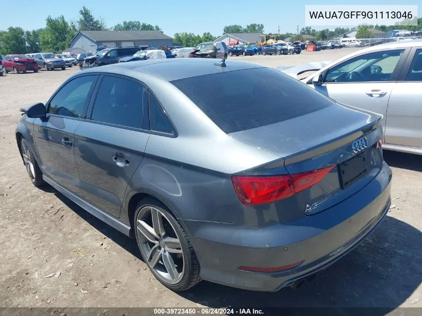 2016 Audi A3 1.8T Premium VIN: WAUA7GFF9G1113046 Lot: 39723450