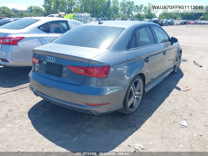 WAUA7GFF9G1113046 2016 Audi A3 1.8T Premium