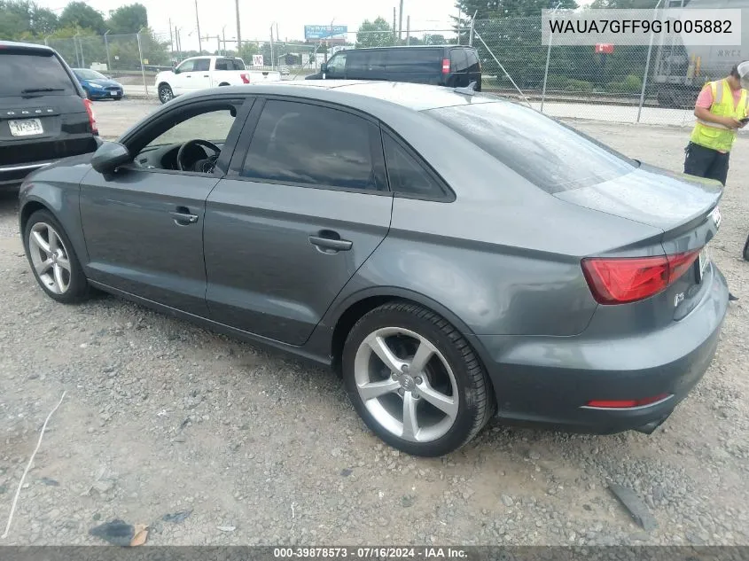 WAUA7GFF9G1005882 2016 Audi A3 1.8T Premium