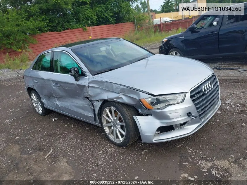 WAUE8GFF1G1034260 2016 Audi A3 2.0T Premium