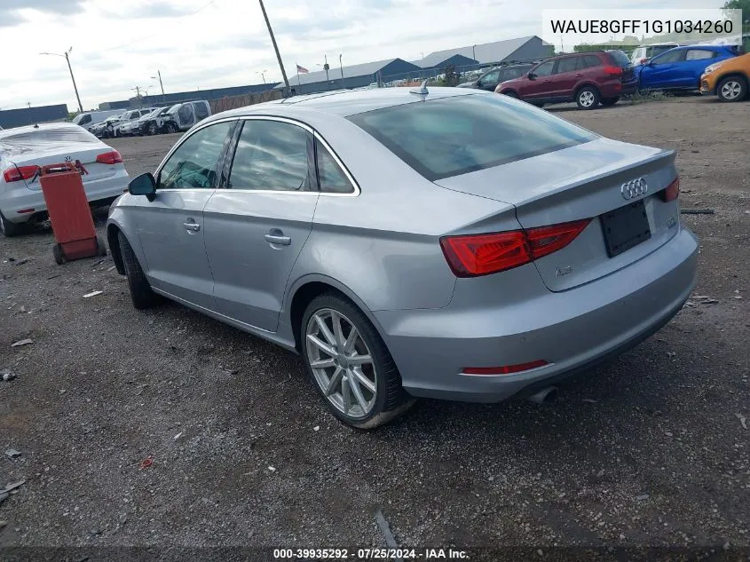 WAUE8GFF1G1034260 2016 Audi A3 2.0T Premium