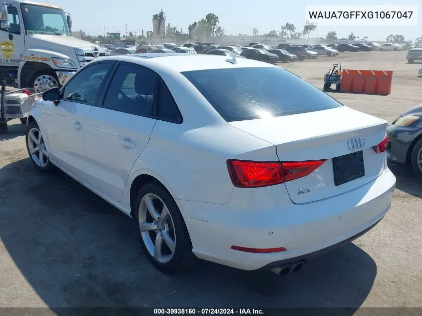 WAUA7GFFXG1067047 2016 Audi A3 1.8T Premium