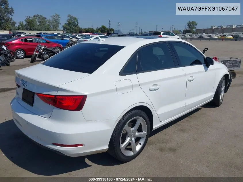 2016 Audi A3 1.8T Premium VIN: WAUA7GFFXG1067047 Lot: 39938160