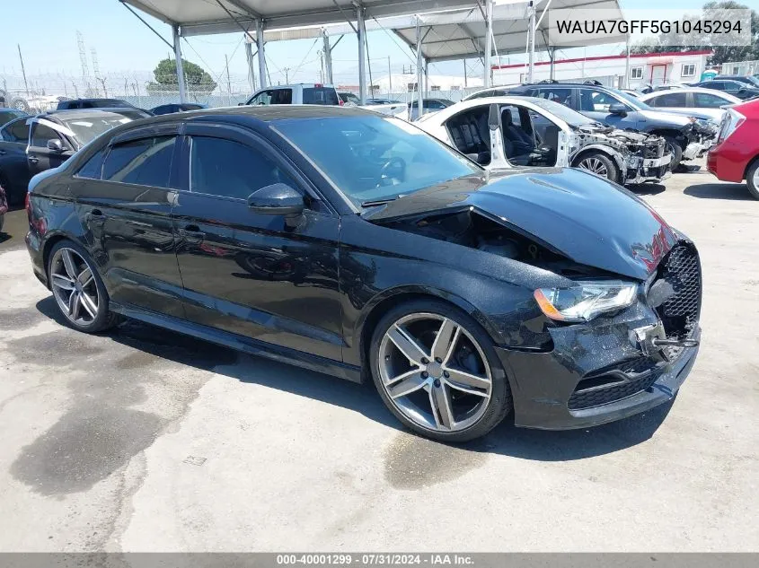 2016 Audi A3 1.8T Premium VIN: WAUA7GFF5G1045294 Lot: 40001299