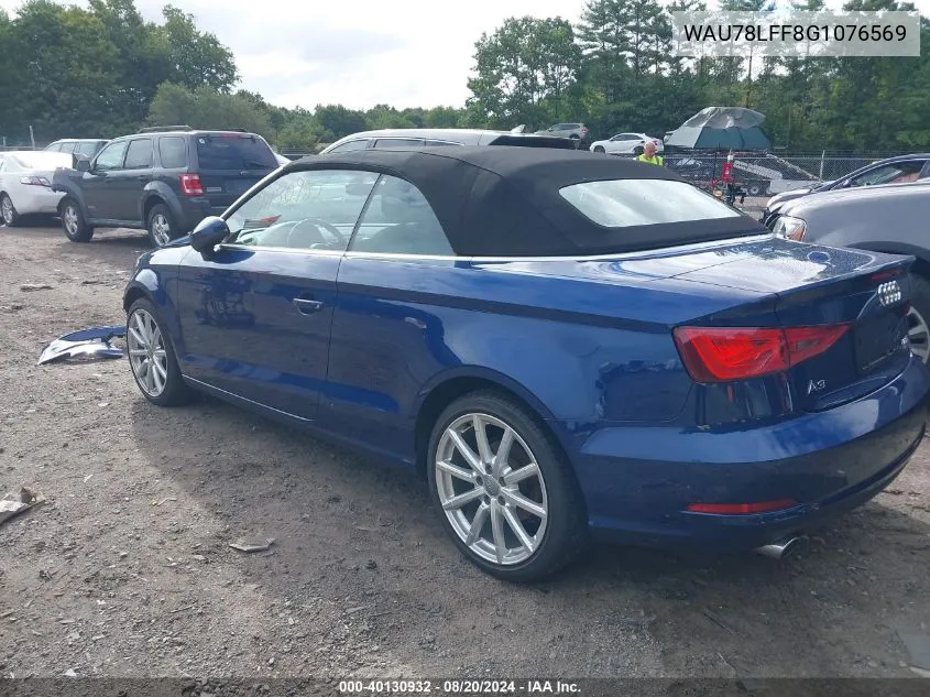 WAU78LFF8G1076569 2016 Audi A3 2.0T Premium