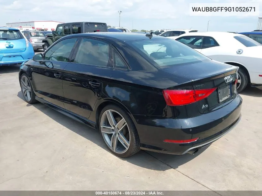 2016 Audi A3 2.0T Premium VIN: WAUB8GFF9G1052671 Lot: 40150674