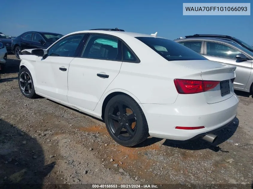 WAUA7GFF1G1066093 2016 Audi A3 1.8T Premium