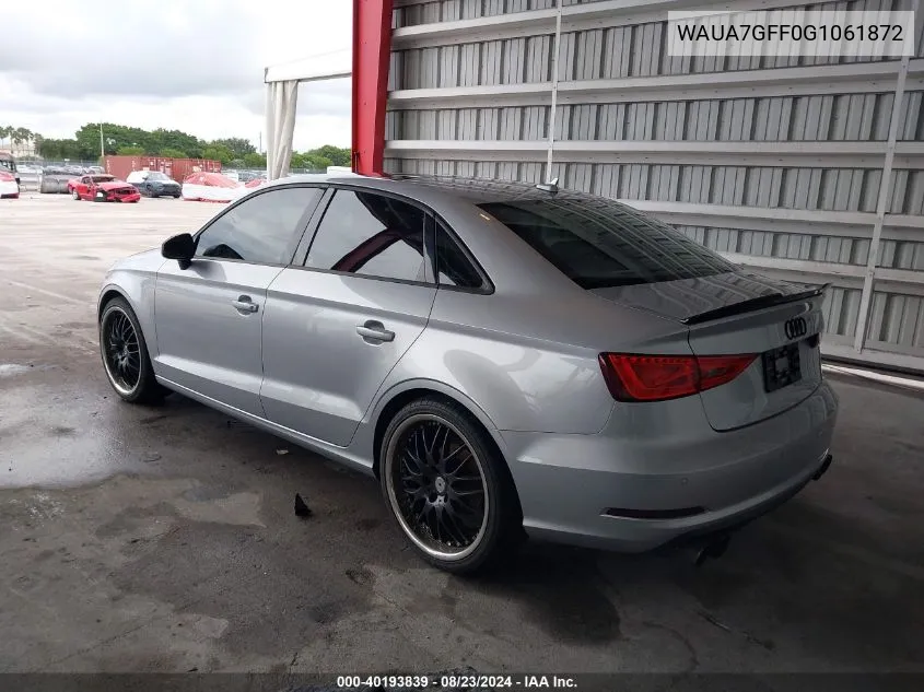 WAUA7GFF0G1061872 2016 Audi A3 1.8T Premium