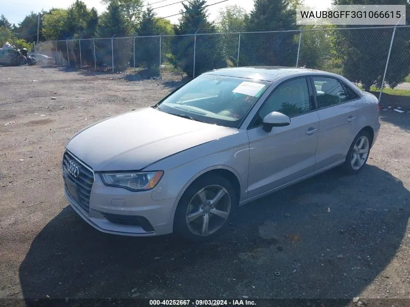 2016 Audi A3 2.0T Premium VIN: WAUB8GFF3G1066615 Lot: 40252667