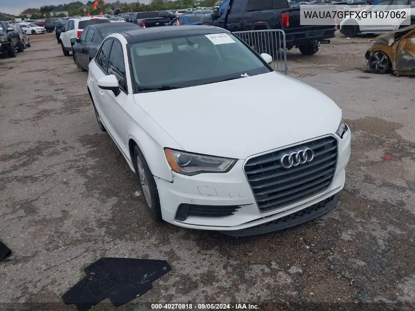 2016 Audi A3 Premium VIN: WAUA7GFFXG1107062 Lot: 40270818