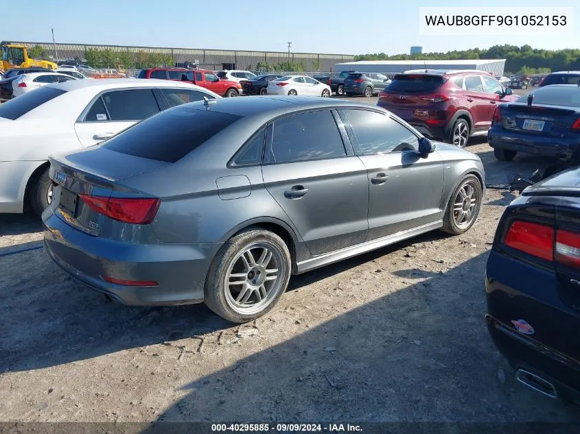 2016 Audi A3 2.0T Premium VIN: WAUB8GFF9G1052153 Lot: 40295885