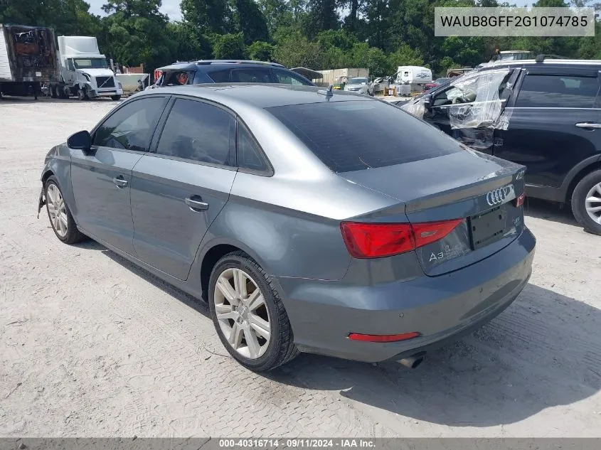 WAUB8GFF2G1074785 2016 Audi A3 2.0T Premium