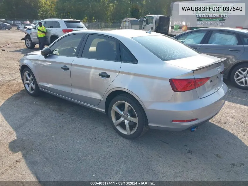 WAUB8GFF0G1037640 2016 Audi A3 2.0T Premium