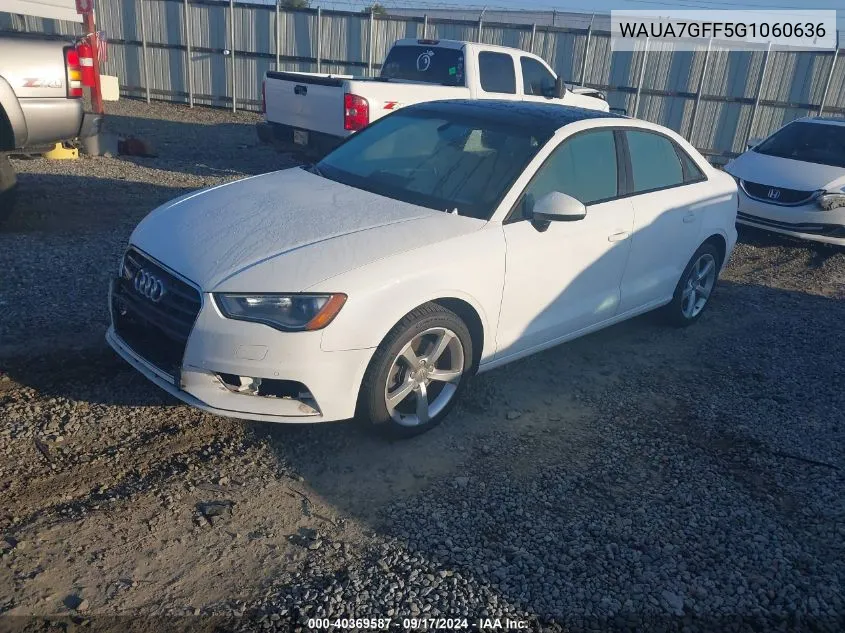 2016 Audi A3 Premium VIN: WAUA7GFF5G1060636 Lot: 40369587