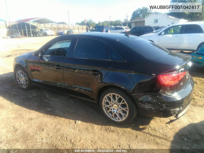 WAUB8GFF0G1042417 2016 Audi A3 2.0T Premium