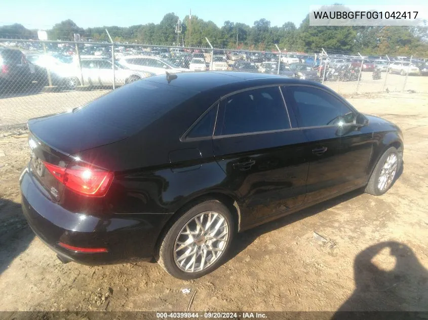 WAUB8GFF0G1042417 2016 Audi A3 2.0T Premium