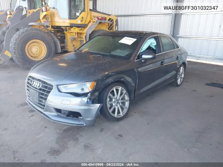 WAUE8GFF3G1032347 2016 Audi A3 Premium Plus